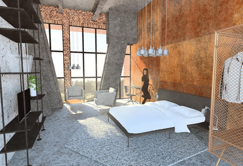 Adaptacja wieży maszyny wyciągowej Szybu Krystyna na budynek wielofunkcyjny - Apartament Adaptacja wieży maszyny wyciągowej Szybu Krystyna na budynek wielofunkcyjny - Apartament