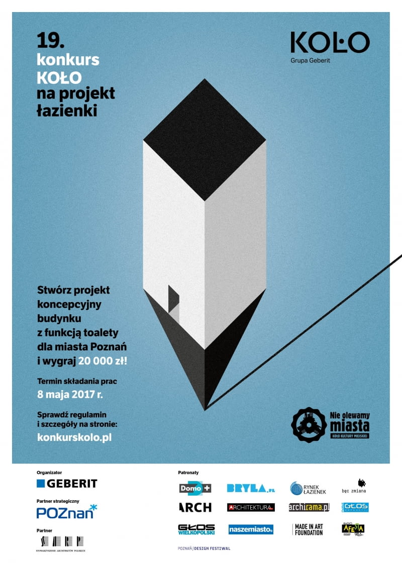 Konkurs na projekt toalety publicznej w Poznaniu Konkurs na projekt toalety publicznej w Poznaniu