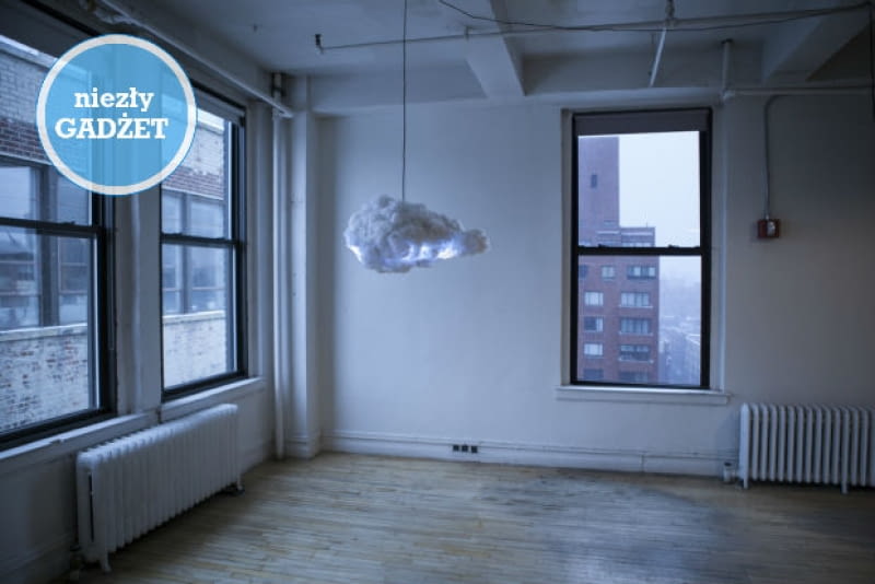Cloud - interaktywna lampa w kształcie chmury. Proj. Richard Clarkson lampa, chmura, lampa w kształcie chmury, interaktywna lampa, oryginalna lampa