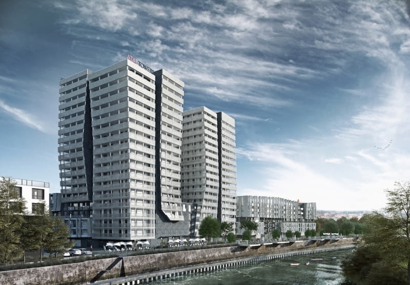 Atal Towers we Wrocławiu - wizualizacja Atal Towers we Wrocławiu