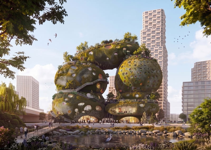Shift Embassy w Rotterdamie. Proj. MVRDV