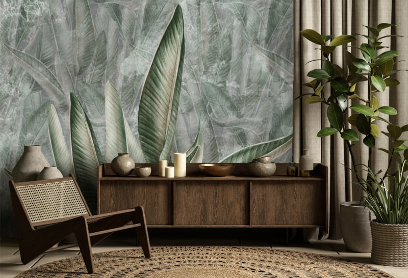 Tapeta Jungle Leafs Warm