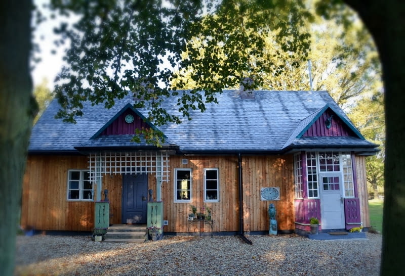 Lesniczówka po renowacji. leśniczówka, dom