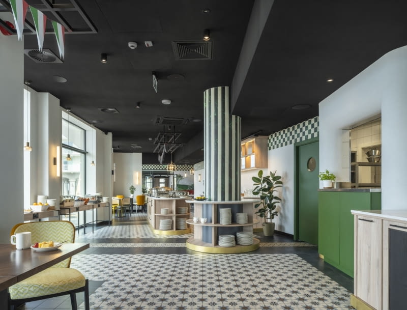 Wnętrza restauracji Capri projektu pracowni Tremend Wnętrza restauracji Capri projektu pracowni Tremend