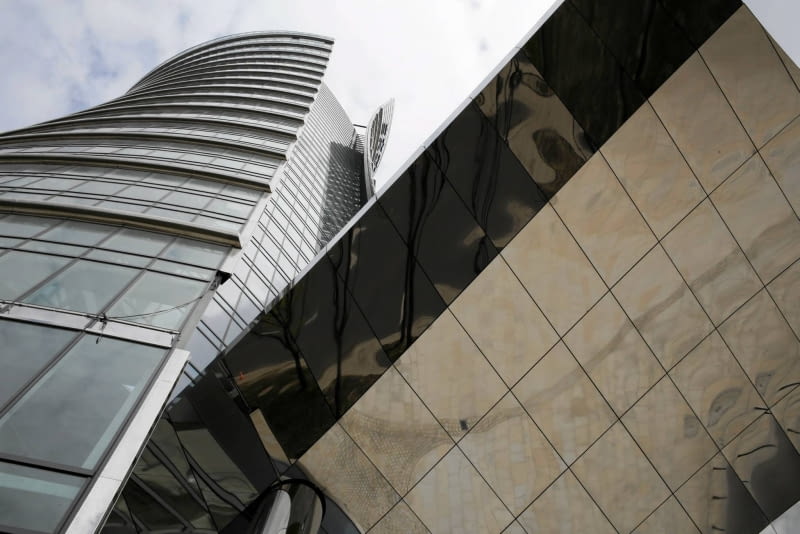 Warsaw Spire w Warszawie 19.04.2016 Warszawa , plac Europejski 3 . Biurowiec Warsaw Spire . Fot. Agata Grzybowska / Agencja Gazeta SLOWA KLUCZOWE: Warsaw Spire