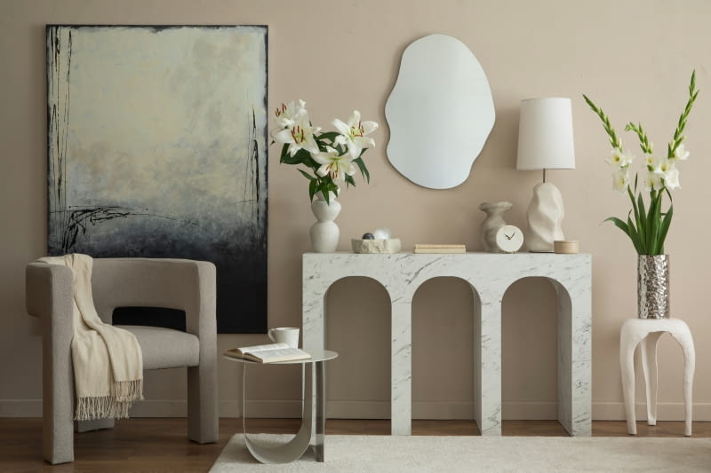 Aranżacja salonu. Aranżacja salonu.