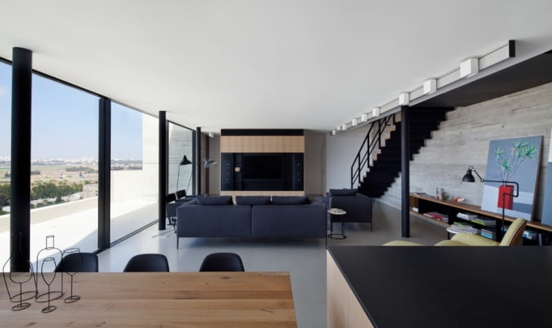 Y Duplex Penthouse, proj. Pitsou Kedem Architects apartament