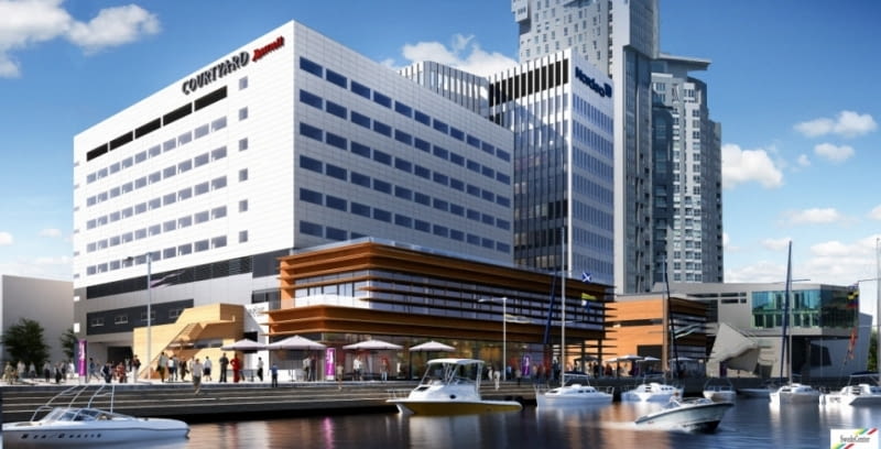 Wizualizacja etapu I projektu Gdynia Waterfront. Widok od strony Skweru Kościuszki Wizualizacja etapu I projektu Gdynia Waterfront. Widok od strony Skweru Kościuszki