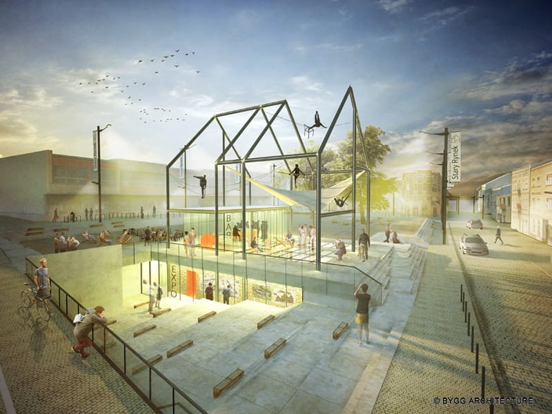 II nagroda w konkursie na projekt Rynku w Częstochowie II nagroda w konkursie na projekt Rynku w Częstochowie