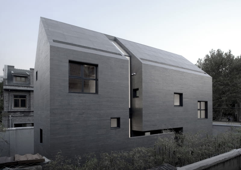 Slit House, Nanjing, 2007 AZL architects, Zhang Lei, dom jednorodzinny, beton, chiny, architektura