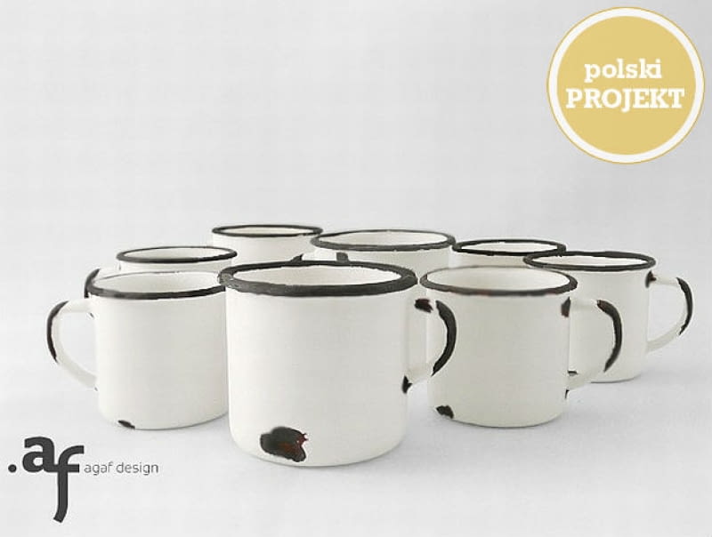 Kubek "Tak, Jestem z Ceramiki" od Agaf Design Agaf Design, polski projekt, polski design, ceramika, naczynia