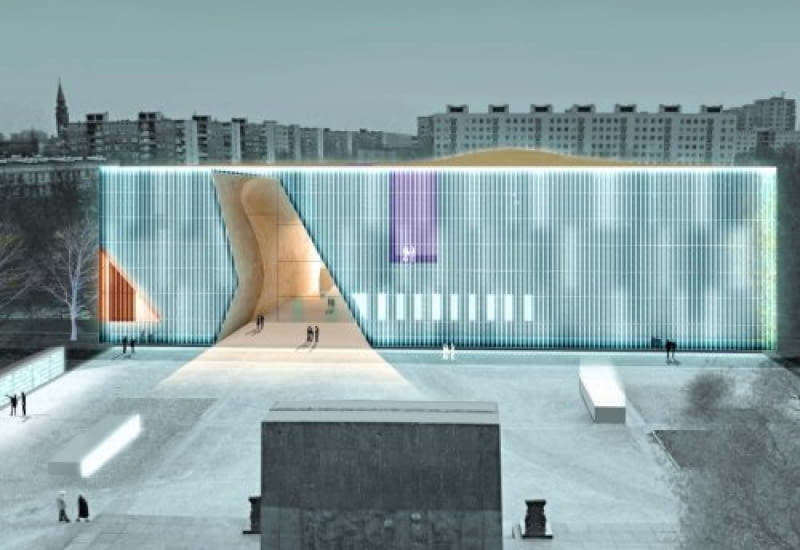 Muzeum Historii Żydów Polskich, Warszawa, proj. Rainer Mahlamäki z fińskiej pracowni Lahdelma i Mahlamäki Muzeum Historii Żydów Polskich, Warszawa, proj. Rainer Mahlamäki z fińskiej pracowni Lahdelma i Mahlamäki