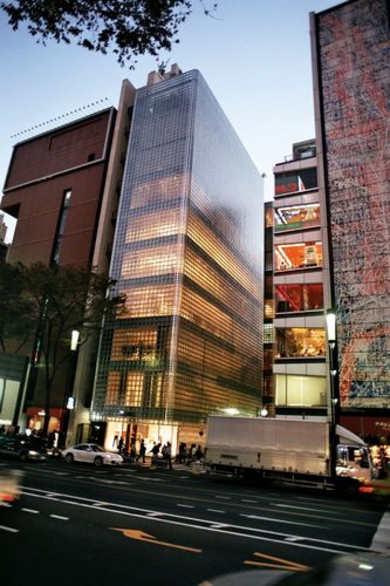 Maison Hermes w Ginza - Tokio. Projekt: Renzo Piano Renzo Piano