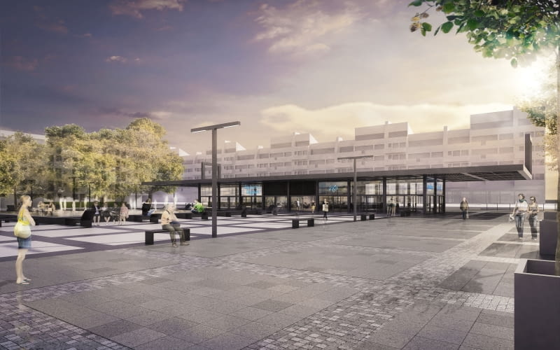 Plac Nowy Targ we Wrocławiu - wizualizacja Plac Nowy Targ we Wrocławiu - wizualizacja