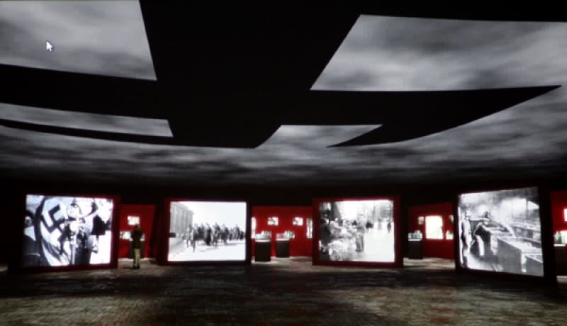 Muzeum II Wojny Światowej w Gdańsku ma już wstępną wizję ekspozycji stałej. Konkurs na jej opracowanie wygrał w październiku zeszłego roku zespół Tempora z Belgii. Konkurs na budynek zostanie rozstrzygnięty 1 września 2010 r. 24.10,2009 GDANSK , SIEDZIBA MUZEUM II WOJNY SWIATOWEJ NA UL. DLUGIEJ . KADR Z FILMU PRZEDSTAWIAJACY ZWYCIEZKI PROJEK AUTORSTWA " TEMPORA " SA Z BELGII , POKAZYWANY NA KONFERENCJI PRASOWEJ , NA KTOREJ OGLOSZINO WYNIKI KONKURSU NA OPRACOWANIE WSTEPNEJ KONCEPCJI EKSPOZYCJI GLOWNEJ MUZEUM II WOJNY SWIATOWEJ. FOT. RENATA DABROWSKA / AGENCJA GAZETA