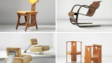 Meble z aukcji "The Architect" zorganizowanej przez londyński dom aukcyjny Phillips. klasyki designu, najlepszy design, najbardziej znane meble, znane meble, wielcy projektanci