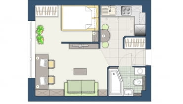 Plan kawalerki Plan kawalerki