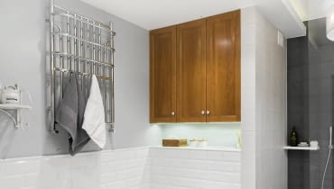 Grzejnik w łazience. Grzejnik w łazience.