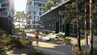 Icon Sea w Ustce - pawilon SPA. Proj. MTA Architekci Icon Sea w Ustce - pawilon SPA. Proj. MTA Architekci