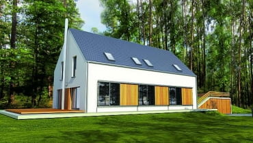 projekty domów, nowoczesny dom, dom pasywny