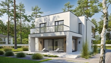 Kompaktowy dom piętrowy pozostawi więcej miejsca na działce – na ogród, taras czy po prostu przestrzeń do życia na zewnątrz Kompaktowy dom piętrowy pozostawi więcej miejsca na działce – na ogród, taras czy po prostu przestrzeń do życia na zewnątrz