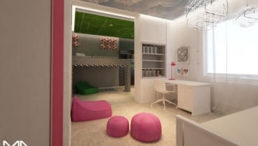 Wspólny pokój dla dwójki dzieci pokój dziecięcy, pokój dla dzieci, wspólny pokój, jak urządzić pokój, porada architekta, porady architektów