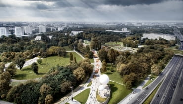 Projekt rewitalizacji Pola Mokotowskiego pracowni WXCA Projekt rewitalizacji Pola Mokotowskiego pracowni WXCA