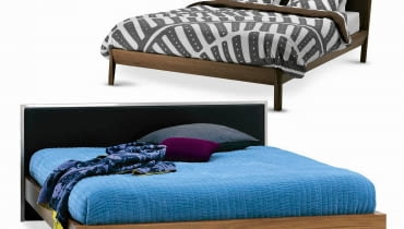 <B>Jeśli wypatrzysz rzecz, która idealnie odpowiada twoim oczekiwaniom i gustowi, odwiedź jeszcze inne sklepy. Często bywa tak, że zakupy można zrobić znacznie taniej.</B> <BR />Wyżej: Stockholm, drewno jesionu, 160 x 200 cm, 2799 zł, IKEA Niżej: BD10, płyta wiórowa i metal, 160 x 200 cm, 3395 zł, BoConcept