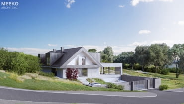 Dom w Kobylanach pod Krakowem. Proj. MEEKO Architekci (Tomasz Janiec i Kamila Fijałkowska-Janiec). Dom w Kobylanach pod Krakowem. Proj. MEEKO Architekci (Tomasz Janiec i Kamila Fijałkowska-Janiec).