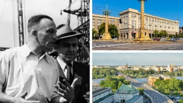 Z lewej: Józef Sigalin; Z prawej na górze: MDM; Z prawej na dole: Trasa W-Z Z lewej: Józef Sigalin; Z prawej na górze: MDM; Z prawej na dole: Trasa W-Z