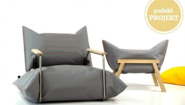 MALAFOR: fotel i stołek VERTICAL malafor, vertical, polski projekt, polski design