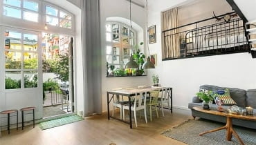 Mieszkanie w dawnej fabryce - 67 m kw. loft, mieszkanie w fabryce, mieszkanie w dawnej fabryce, styl LOFT, styl skandynawski