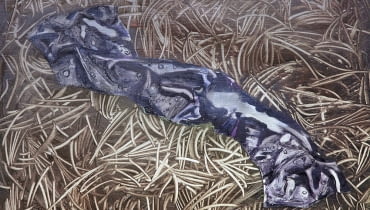 Zjawiskowy worek, 54 x 65 cm, olej na płótnie, 2013 r. Zjawiskowy worek, 54 x 65 cm, olej na płótnie, 2013 r.