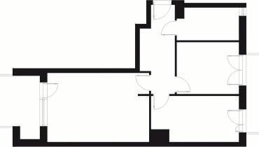 53,5 m kw., dla 3 osób, 3 pokoje 53,5 m kw., dla 3 osób, 3 pokoje