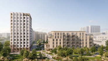 Nowa inwestycja Archicom u zbiegu ulic Postępu i Bokserskiej w Warszawie. Proj. WWAA Nowa inwestycja Archicom u zbiegu ulic Postępu i Bokserskiej w Warszawie. Proj. WWAA