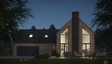 Dom w Tomaszowicach Kolonii, proj. KamińskaStańczak