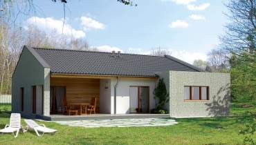 DOM NA PIĄTKĘ projekt domu