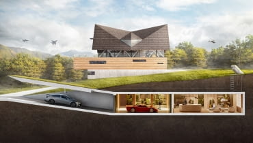 Scorpio House - system schronów od BXB studio Scorpio House - system schronów od BXB studio