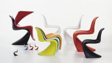 Rodzina krzeseł Panton produkowanych przez firmę Vitra. panton, oryginalne krzesło panton, podróbka kontra oryginał, jak odróżnić podróbkę