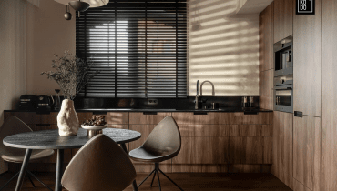 Nowoczesne mieszkanie w brązach