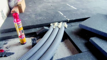 Zmiana grubości warstw podłogowych