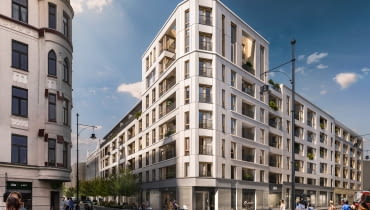 Flora w Łodzi. Proj. Demiurg. Narożnik ulic Nawrot i Kilińskiego