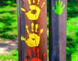 Stemple na płocie Stemple na płocie