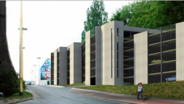 Koncepcja parkingowca przy Teatrze Kana w Szczecinie. Biuro Architektoniczne Rozwarski i Spławski Koncepcja parkingowca przy Teatrze Kana w Szczecinie. Biuro Architektoniczne Rozwarski i Spławski