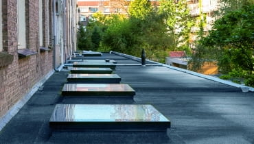 Dach płaski. Okna do dachów płaskich Dach płaski. Okna do dachów płaskich