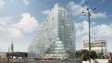 Architektoniczne wydarzenie roku. Słynna w świecie pracownia MVRDV zaprojektowała budynek dla Poznania. Holendrzy przygotowywali go w pełnej dyskrecji. Nareszcie ujawnili owoc swojej pracy Wieżowiec Baltic Tower w Poznaniu, proj. MVRDV