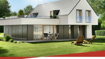 Dachówka betonowa Braas Teviva TermoComfort, kolor grafitowy Dachówka betonowa Braas Teviva TermoComfort, kolor grafitowy