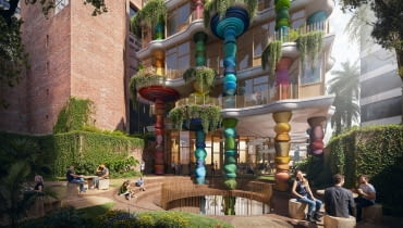 Nowy budynek Uniwersytetu EAN w Bogocie. Proj. Heatherwick Studio