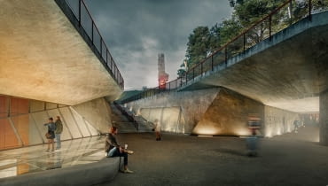 Zwycięzka kocepcja Muzeum Westerplatte i Wojny 1939 roku. Proj. MURO Architekci, pracownia architektoniczna Krystyna Lachman-Pabich Architekci i pracownia architektoniczna "Projektownia”. Zwycięzka kocepcja Muzeum Westerplatte i Wojny 1939 roku. Proj. MURO Architekci, pracownia architektoniczna Krystyna Lachman-Pabich Architekci i pracownia architektoniczna "Projektownia”.