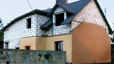 Rozbudowa domu - podwyższenie poddasza rozbudowa domu, poddasze